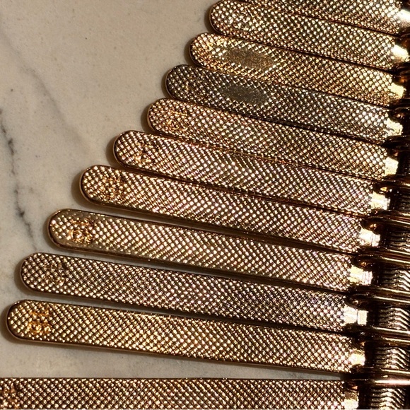 ALDO Polished and Textured with Numbers Gold Toned Necklace - Picture 11 of 14